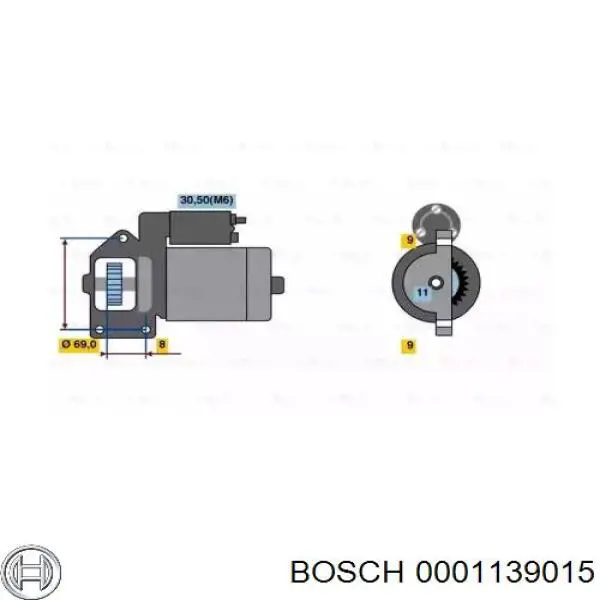 0001139015 Bosch Arranque motores