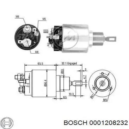 Motor de arranque 0001208409 Ford