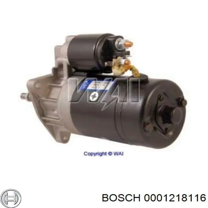 0001218116 Bosch motor de arranque