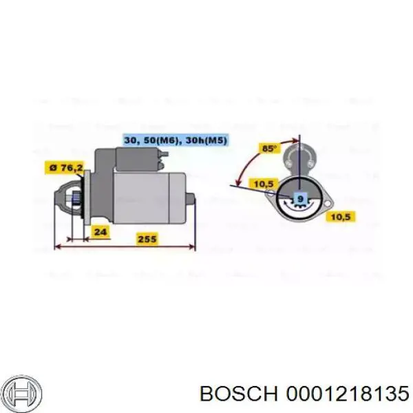 0001218135 Bosch Arranque motores