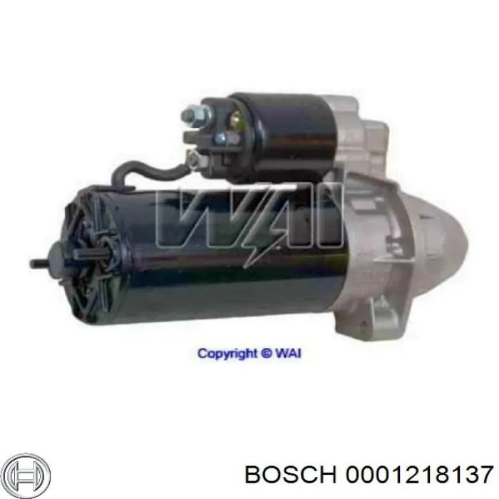 0001218137 Bosch motor de arranque