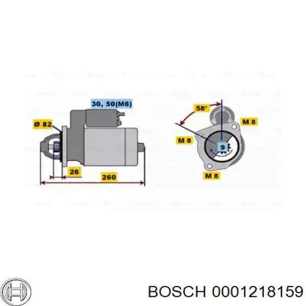 0001218159 Bosch Arranque motores