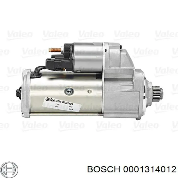 0001314012 Bosch motor de arranque