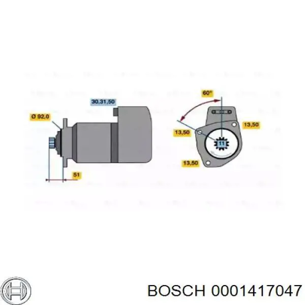 064512 Scania motor de arranque