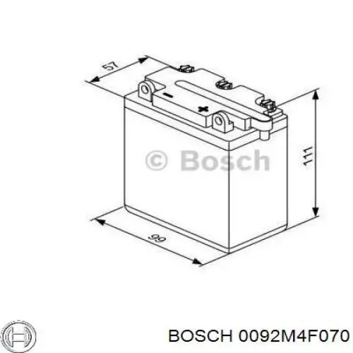 Batería Bosch 0092M4F070