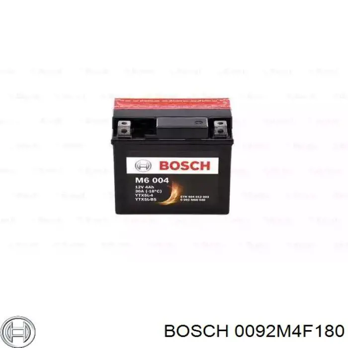 Batería de arranque BOSCH 0092M4F180