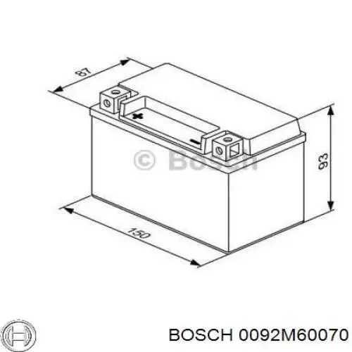 Batería Exide YTX7ABS