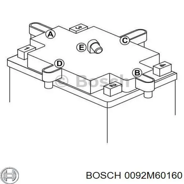 Batería de arranque Bosch 0092M60160