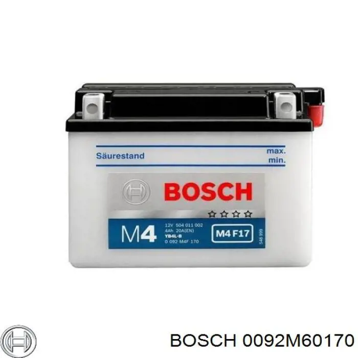 Batería de arranque Bosch 0092M60170