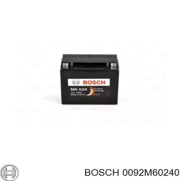 Batería de arranque BOSCH 0092M60240