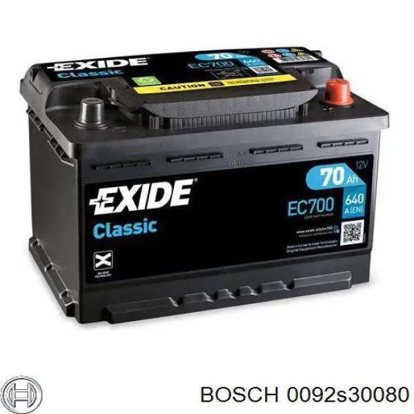 Batería de arranque BOSCH 0092S30080