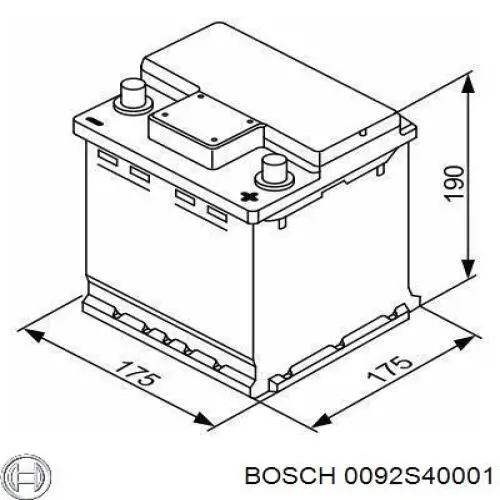 Batería de Arranque Bosch 44 ah 12 v B13 (0092S40001)