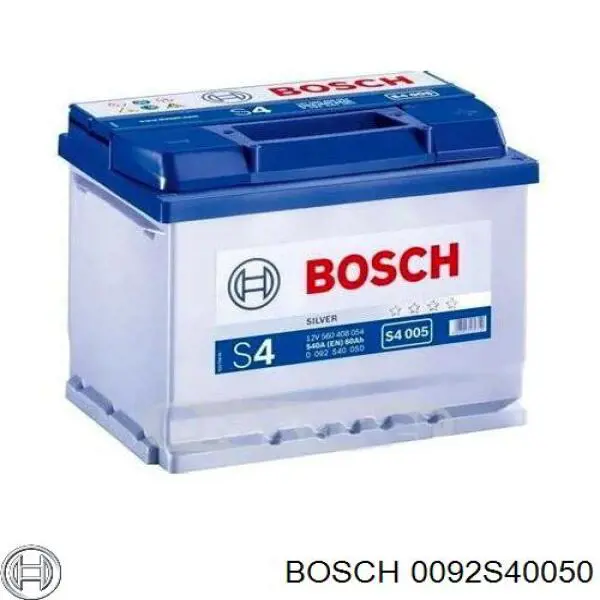 Batería de Arranque Bosch S4 Silver 60 ah 12 v B13 (0092S40050)