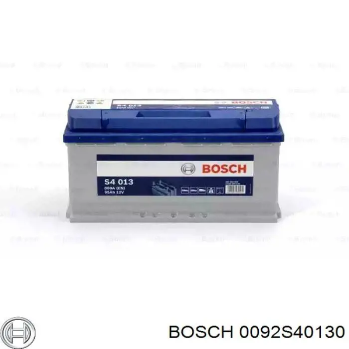 Batería de Arranque Bosch S4 Silver 95 ah 12 v B13 (0092S40130)