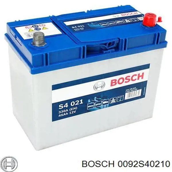 Batería de Arranque Bosch S4 Silver 45 ah 12 v B00 (0092S40210)