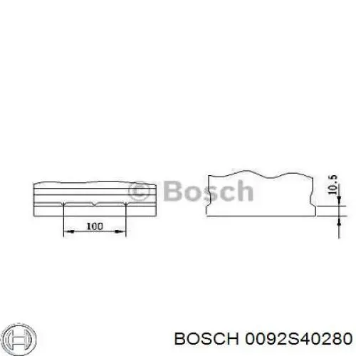 Batería de Arranque Bosch S4 Silver 95 ah 12 v B01 (0092S40280)