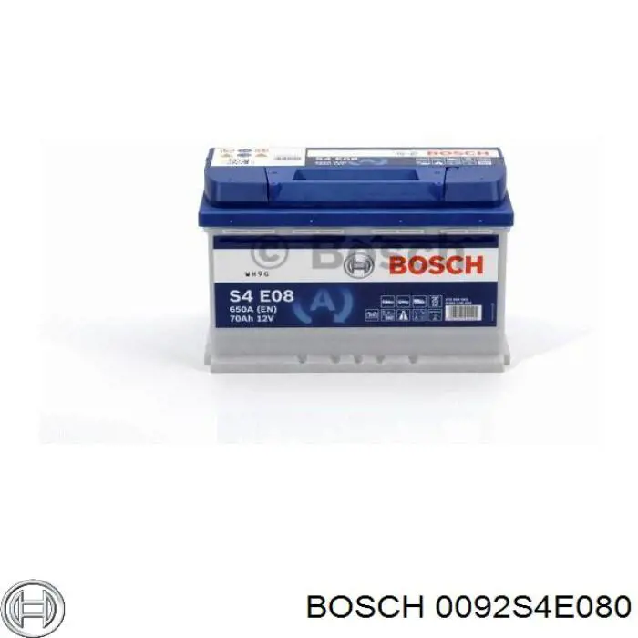 Batería de Arranque Bosch 70 ah 12 v B13 (0092S4E080)