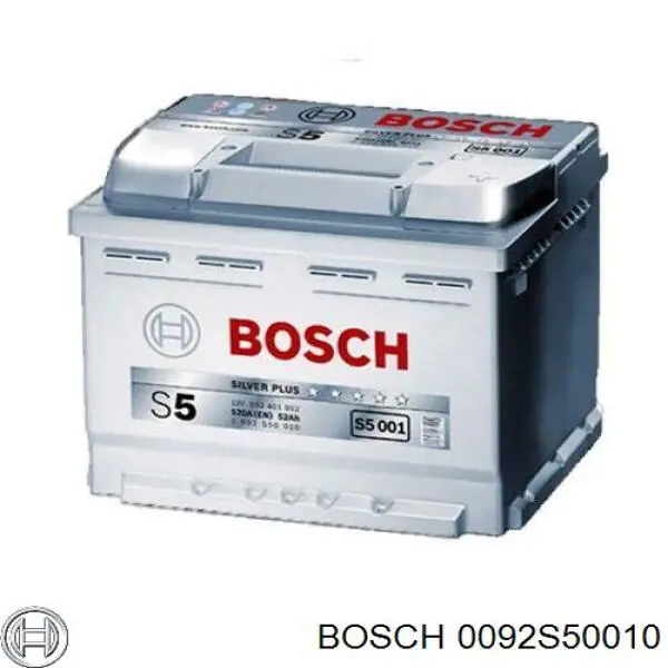 Batería de Arranque Bosch S5 Silver Plus 52 ah 12 v B13 (0092S50010)