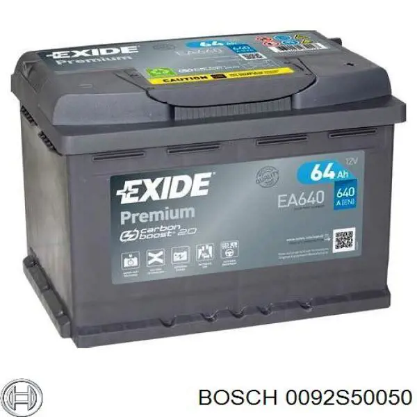 Batería de Arranque Bosch S5 Silver Plus 63 ah 12 v B13 (0092S50050)