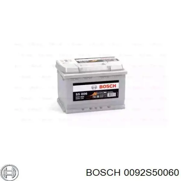 Batería de Arranque Bosch S5 Silver Plus 63 ah 12 v B13 (0092S50060)