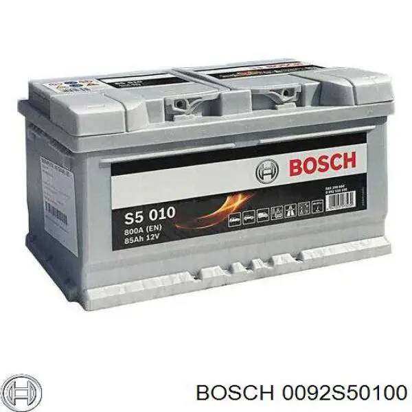 Batería de Arranque Bosch S5 Silver Plus 85 ah 12 v B13 (0092S50100)