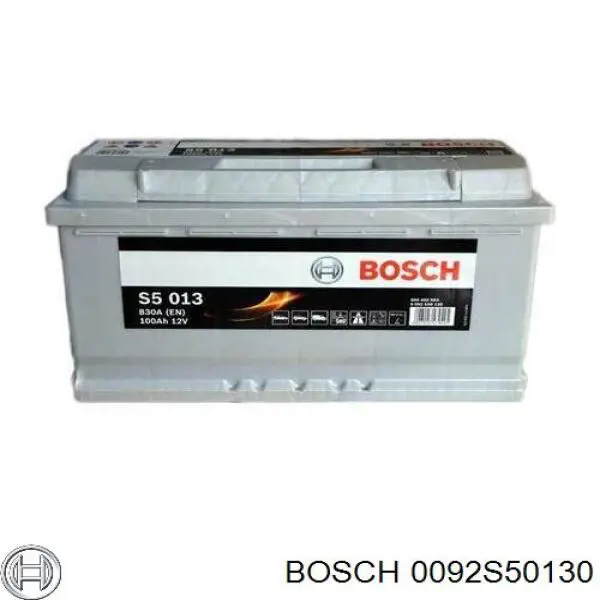Batería de Arranque Bosch S5 Silver Plus 100 ah 12 v B13 (0092S50130)