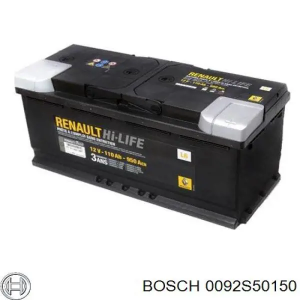 Batería de Arranque Bosch S5 Silver Plus 110 ah 12 v B13 (0092S50150)