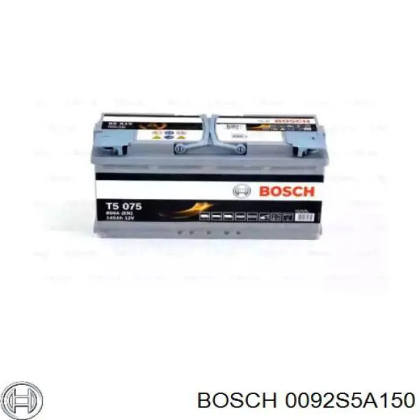 Batería de Arranque Bosch 105 ah 12 v B13 (0092S5A150)