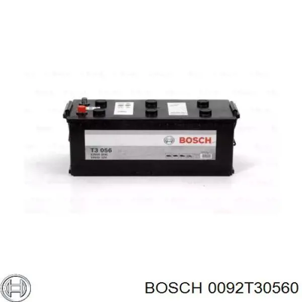 Batería de arranque BOSCH 0092T30560