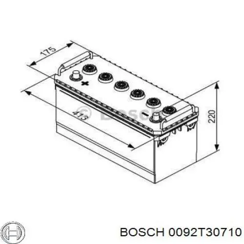 Batería Bosch 0092T30710