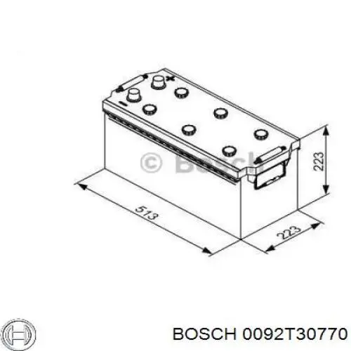 Batería Bosch 0092T30770