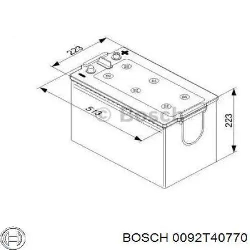 0092T40770 Bosch Batería Start-Stop