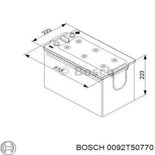Batería Bosch 0092T50770