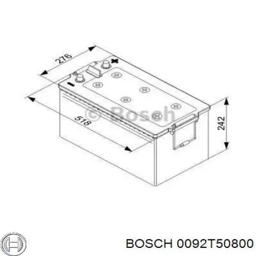 0092T50800 Bosch Batería Start-Stop