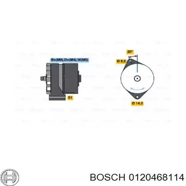 Generador Bosch 0120468114