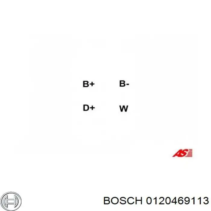 0120469113 Bosch alternador