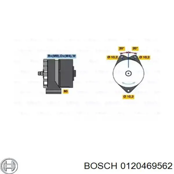 0120469562 Bosch alternador