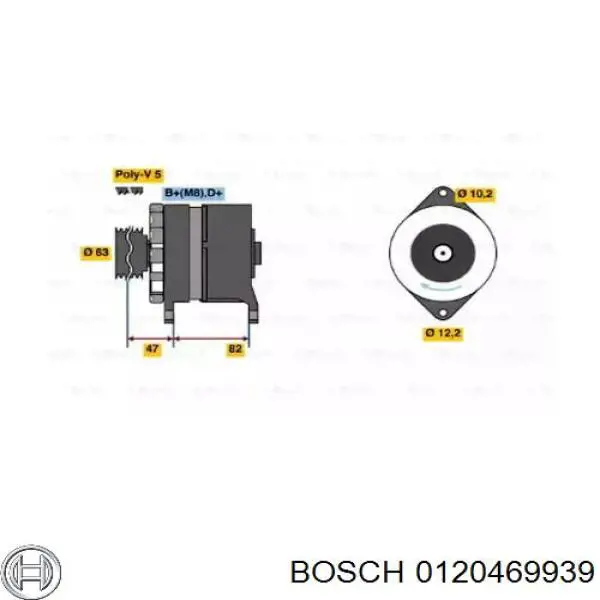 Alternador del motor Bosch 0120469939 precio, desde 68,24 EUR