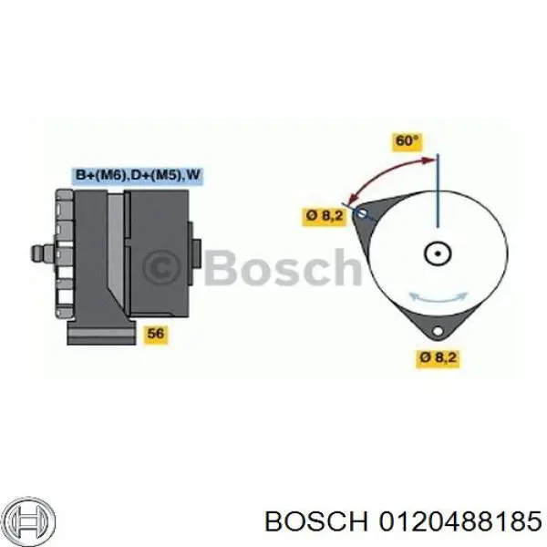 0120488185 Bosch alternador