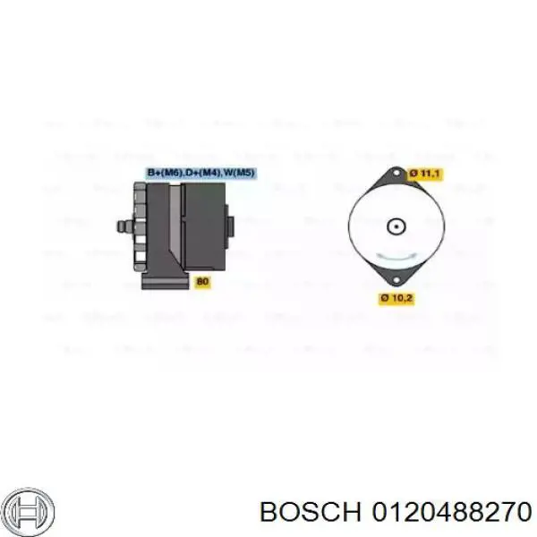 0120488270 Bosch alternador