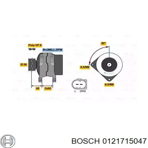 Generador Bosch 0121715047