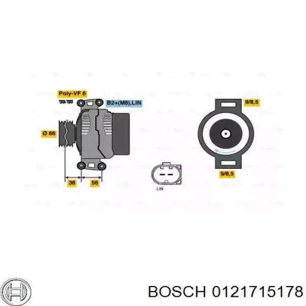 06E903018HV VAG Alternador de coche
