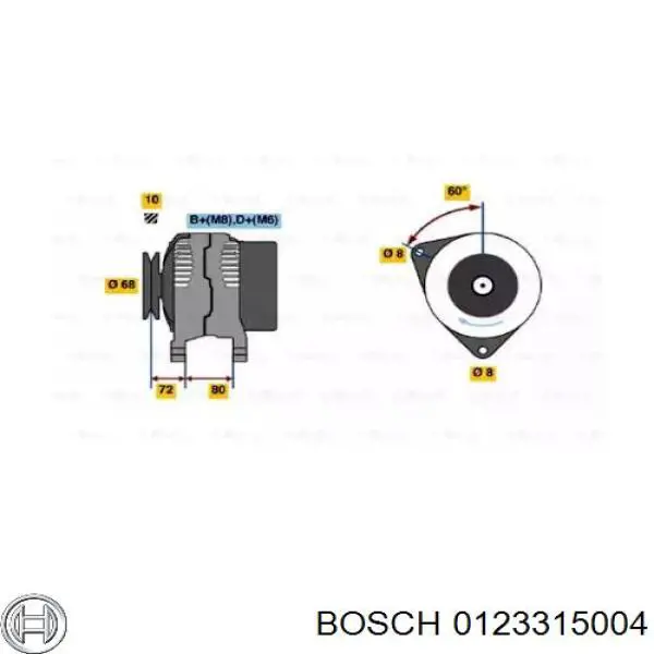 Generador Bosch 0123315004