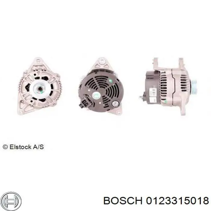 Alternador 0123315018 Bosch