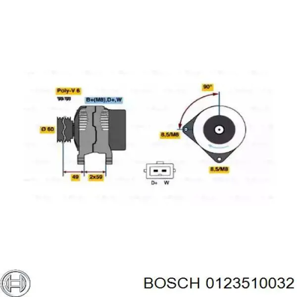 Comprar 0123510032 Bosch Dynamo