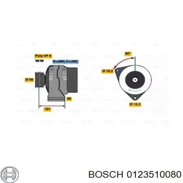 Comprar 0123510080 Bosch Dynamo