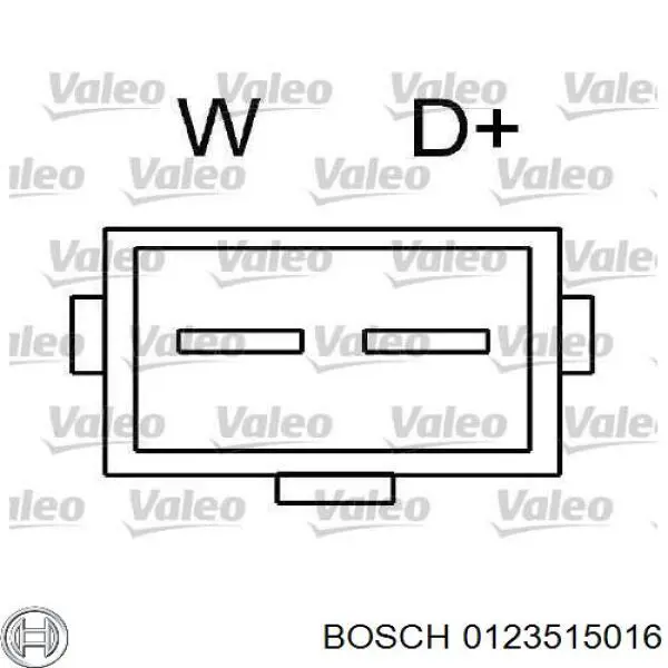 0123515016 Bosch Alternador de coche