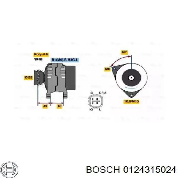 Generador Bosch 0124315024