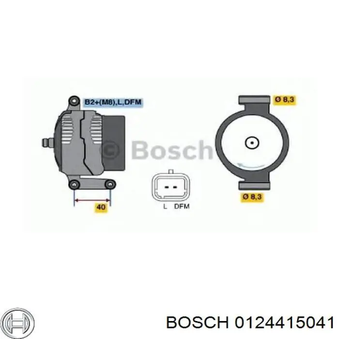 0124415041 Bosch alternador