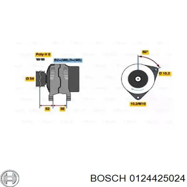 Generador Bosch 0124425024